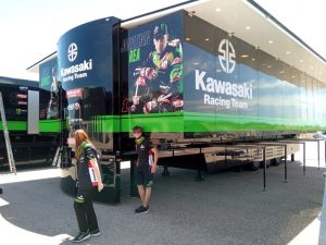 Rotulación Hospitality Kawasaki Racing Team Rótulos Herrera