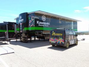 Rotulación Hospitality Kawasaki Racing Team Rótulos Herrera